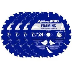 Saw Blades Avanti Pro 7-1/4 In. X 24-Teeth Framing Saw Blade (4-Pack)