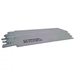 Saw Blades BLU-MOL 6 In. X 3/4 In. X 0.035 In. 14 Teeth Per In. Metal Cutting Bi-Metal Reciprocating Saw Blade (5-Pack)