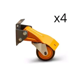 Tool Stands BORA Steel Universal Rolling Mobile Base Caster Kit