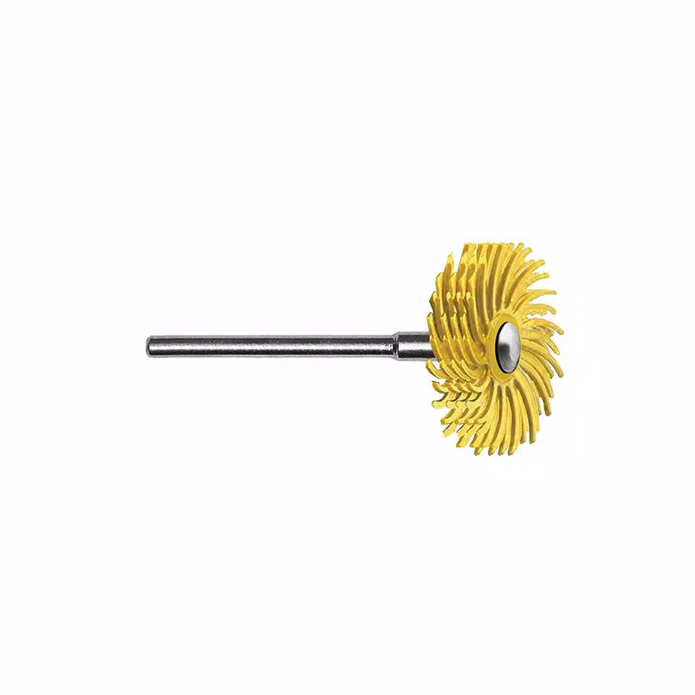 Rotary Tool Accessories Dedeco Sunburst 7/8 In. 4-Ply Radial Discs – Coarse 80-Grit Rotary Cleaning And Polishing Tool (6-Pack)