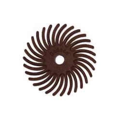 Rotary Tool Accessories Dedeco Sunburst 1 In. Radial Discs – 1/8 In. 80-Grit Coarse Arbor Rotary Cleaning And Polishing Tool (12-Pack)