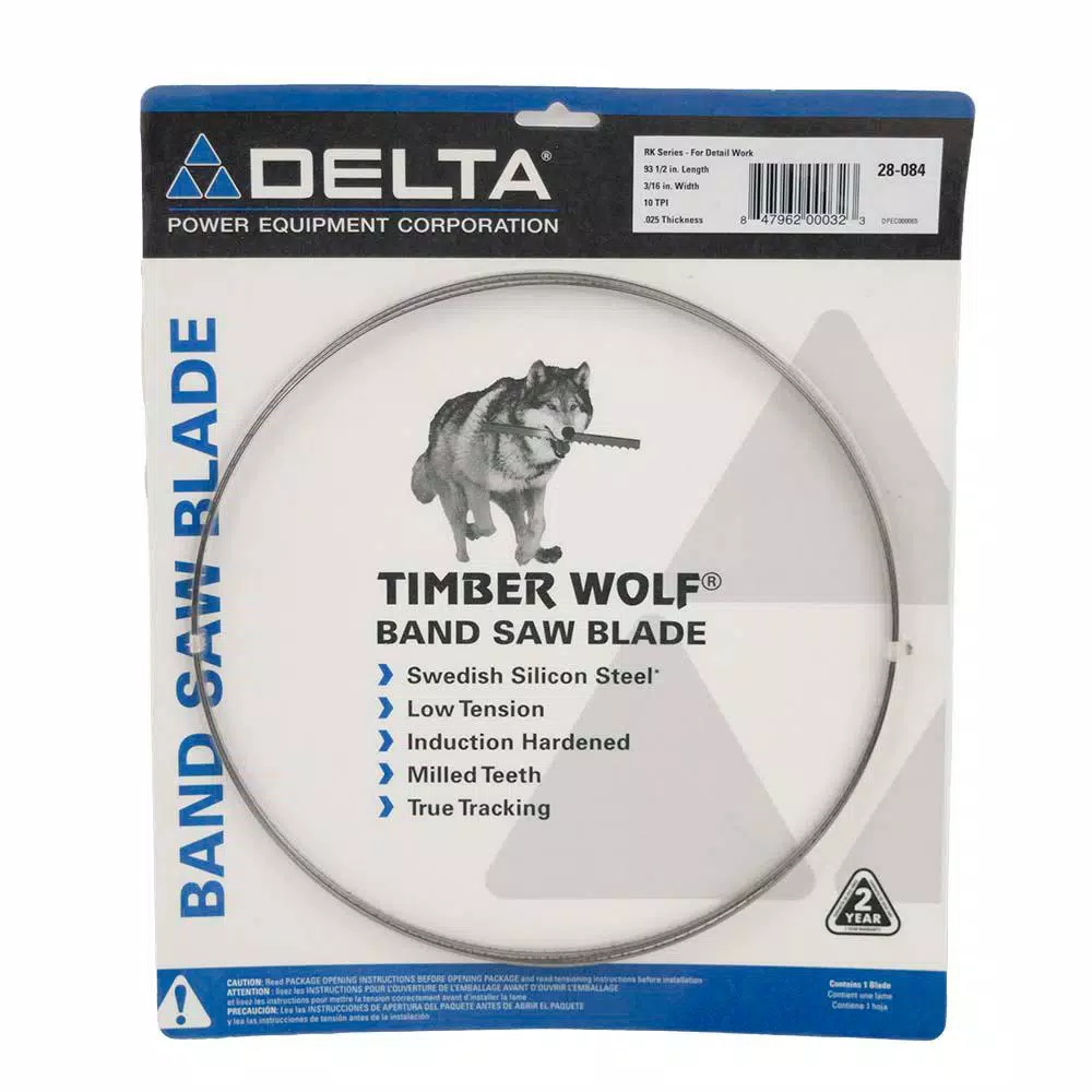 Saw Blades Delta 93-1/2 In. X 3/16 In. X 10T Band Saw Blade