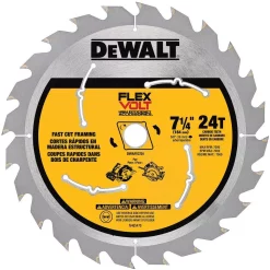 Saw Blades DEWALT FLEXVOLT 7-1/4 In. 24-Teeth Carbide-Tipped Circular Saw Blade
