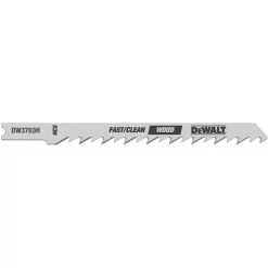 Saw Blades DEWALT 4 In. 6 TPI Fast Clean Wood Cutting Jig Saw Blade HCS U-Shank (5-Pack)