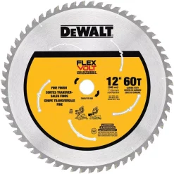 Saw Blades DEWALT FLEXVOLT 12 In. 60-Teeth Carbide-Tipped Miter Saw Blade