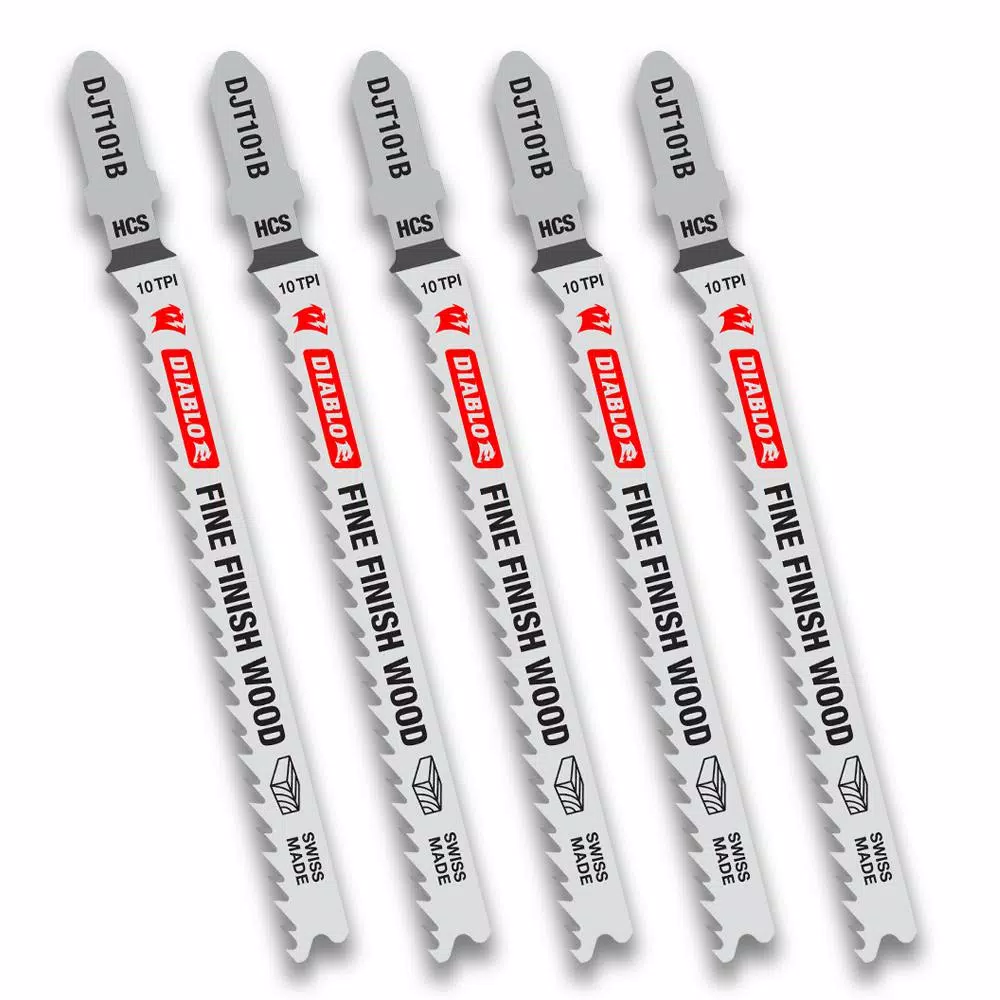 Saw Blades DIABLO 4 In. X 10 TPI HCS Fine Finish Blade (5-Pack)