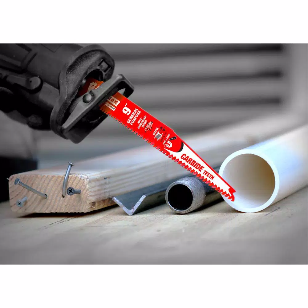 Saw Blades DIABLO 6 In. 9 TPI Demo Demon Carbide General Purpose Reciprocating Saw Blade - Image 5