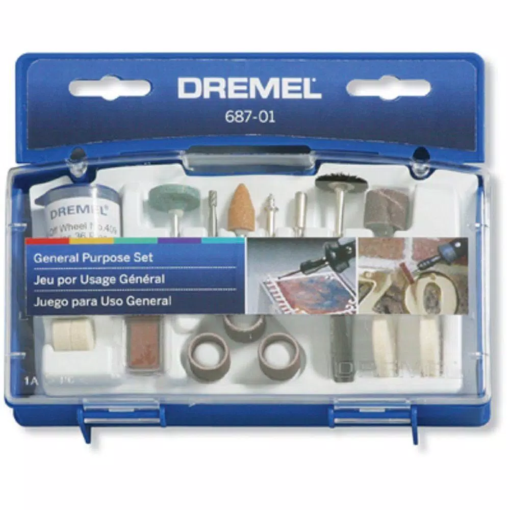 Rotary Tool Accessories Dremel Rotary Tool General And Multi-Purpose Accessory Kit For Hard Wood, Metal And Plastic (52-Piece)
