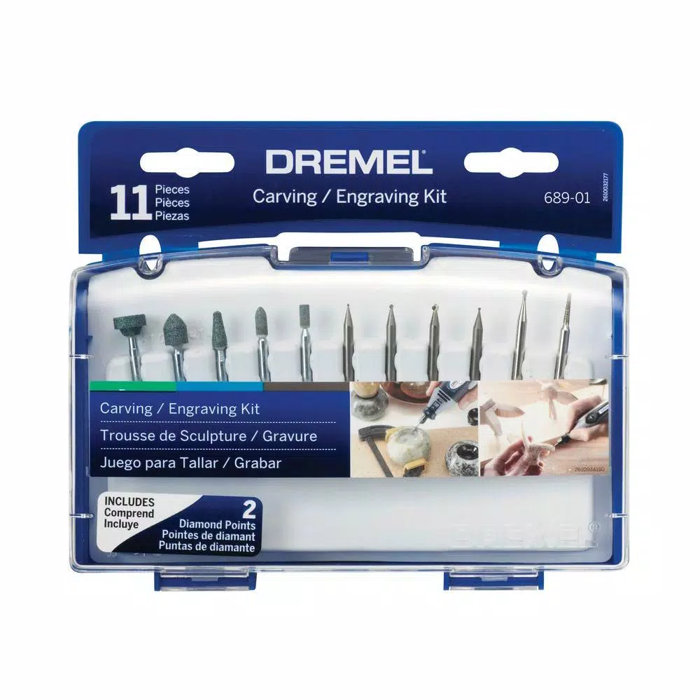 Rotary Tool Accessories Dremel Rotary Tool Carving/Engraving Kit For Stone, Glass And Terra Cotta (11-Piece) - Image 2