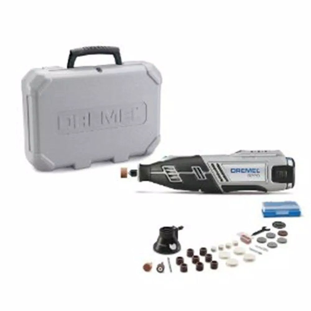 Rotary Tool Accessories Dremel 8220 Series 12-Volt MAX Lithium-Ion Variable Speed Cordless Rotary Tool Kit + Rotary Tool Accessory Kit (130-Piece) - Image 3