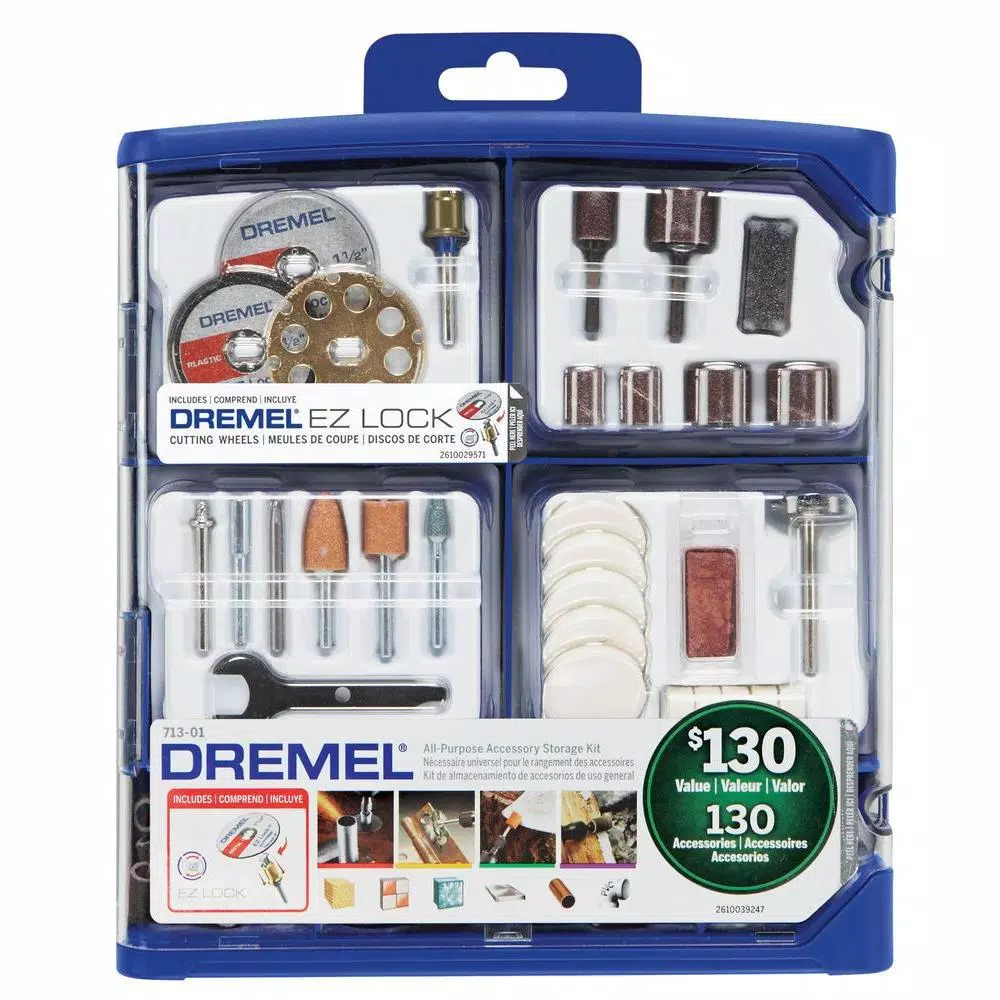 Rotary Tool Accessories Dremel 8220 Series 12-Volt MAX Lithium-Ion Variable Speed Cordless Rotary Tool Kit + Rotary Tool Accessory Kit (130-Piece) - Image 2
