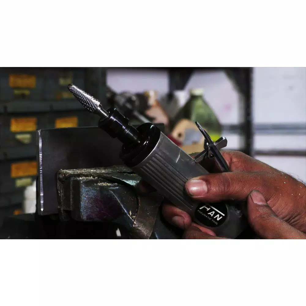 Rotary Tool Accessories Drill America 1/2 In. X 7/16 In. Ball End Solid Carbide Burr Rotary File Bit With 1/4 In. Shank For Aluminum - Image 4