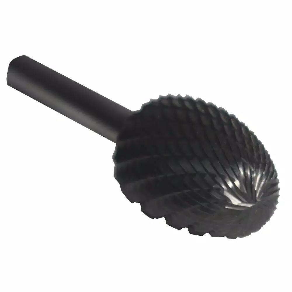 Rotary Tool Accessories Drill America 1/2 In. X 7/8 In. Oval Solid Carbide Burr Rotary File Bit With 1/4 In. Shank For Aluminum - Image 2