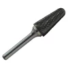 Rotary Tool Accessories Drill America 5/8 In. X 1-5/16 In. Cone Solid Carbide Burr Rotary File Bit With 1/4 In. Shank