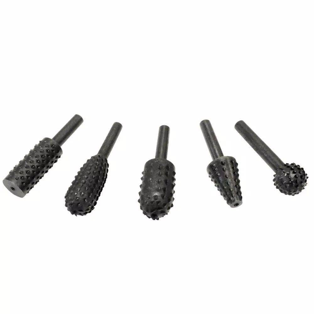 Rotary Tool Accessories Eazypower 5-Pieces 1/4 In. Shank Rotary Rasp Asst