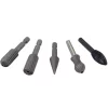 Rotary Tool Accessories Eazypower 5-Pieces 1/4 In. Shank Rotary File Asst
