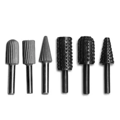 Rotary Tool Accessories Eazypower 6-Pieces 1/4 In. Hex Rotary File And Rasp Asst