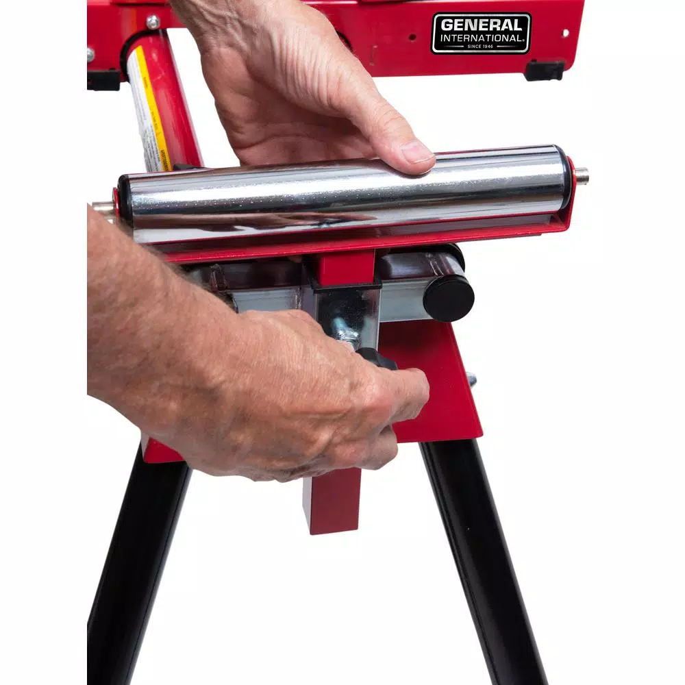 Tool Stands General International 8 In. Miter Saw Stand With Solid Tires - Image 8