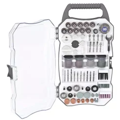 Rotary Tool Accessories Genesis Universal Rotary Tool Accessory Set With Durable Carrying Case (208-Piece)