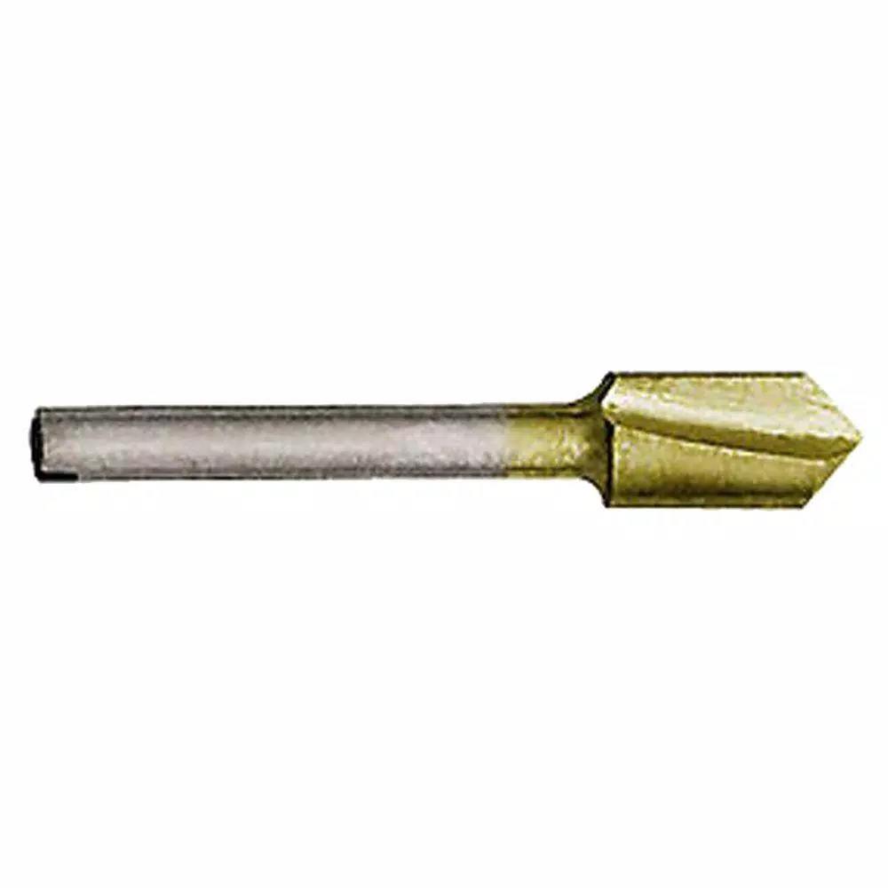 Rotary Tool Accessories Gyros 1/4 In. Diameter High Speed Steel V-Groove Router Bit