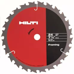Saw Blades Hilti 7-1/4 In. 24-Teeth Per In. Carbide Tipped SPX Framing Circular Saw Blade (15-Pieces)