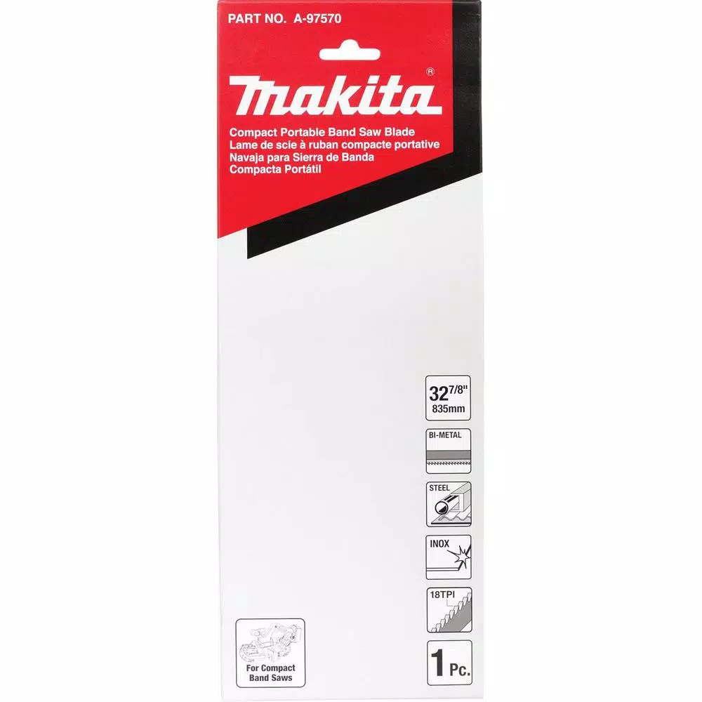 Saw Blades Makita 32-7/8 In. 18-Teeth Per Inch Compact Portable Band Saw Blade For Use With 32-7/8 In. Saws - Image 5
