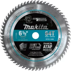 Saw Blades Makita 6-1/2 In. 64T Carbide-Tipped Ultra-Thin Kerf Saw Blade