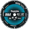 Saw Blades Makita 6-1/2 In. 60T Carbide-Tipped Max Efficiency Miter Saw Blade