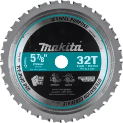 Saw Blades Makita 5-7/8 In. 32T Carbide-Tipped Saw Blade, Metal/General Purpose