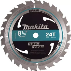Saw Blades Makita 8-1/4 In. 24-Teeth Framing Carbide-Tipped Circular Saw Blade