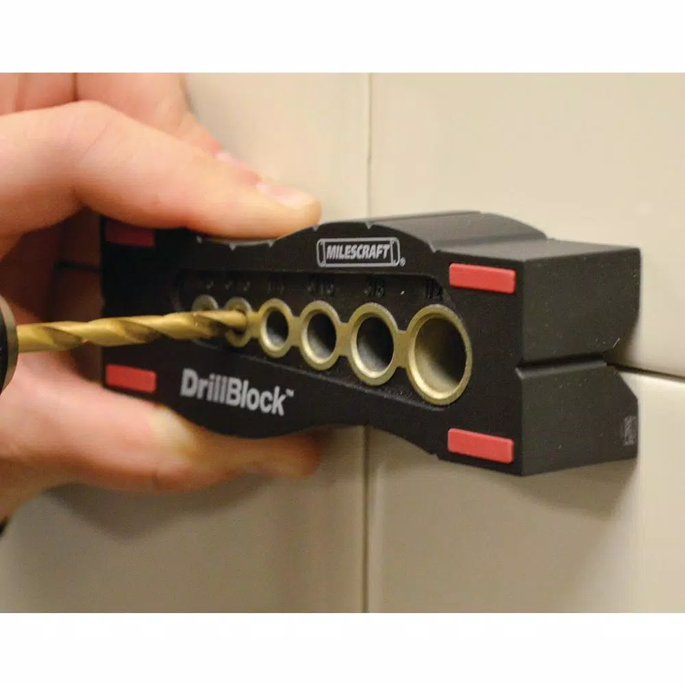 Drill Attachments Milescraft Precise Drilling Bundle With Drill Block, Drill Bits And Drill Stops - Image 4