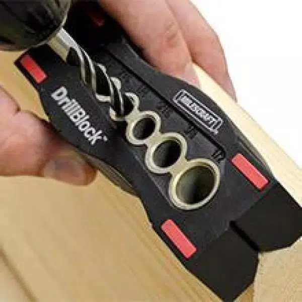 Drill Attachments Milescraft Precise Drilling Bundle With Drill Block, Drill Bits And Drill Stops - Image 3