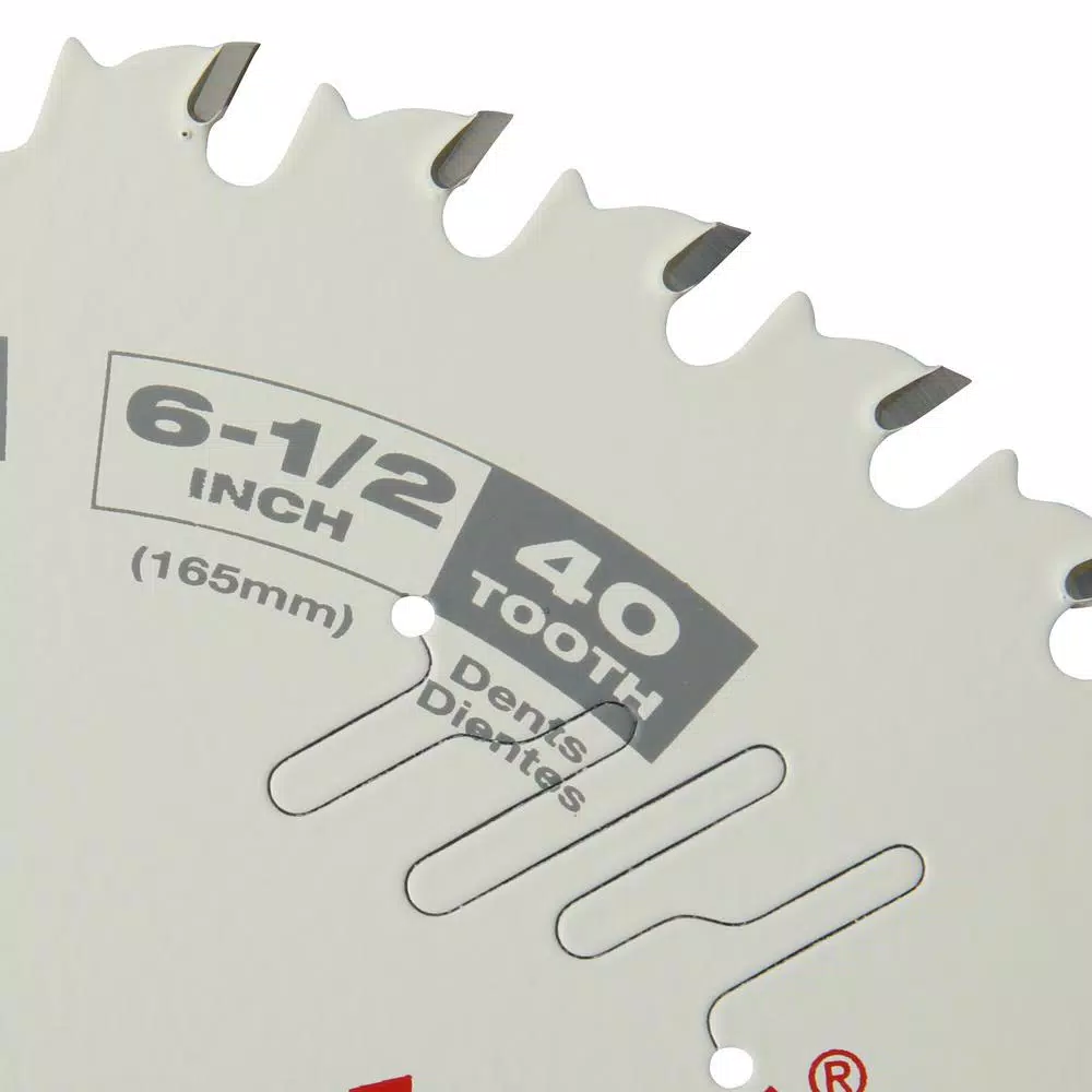 Saw Blades Milwaukee 6-1/2 In. X 40-Tooth Fine Finish Circular Saw Blade - Image 2