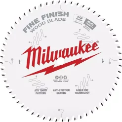 Saw Blades Milwaukee 10 In. X 60-Tooth Fine Finish Circular Saw Blade