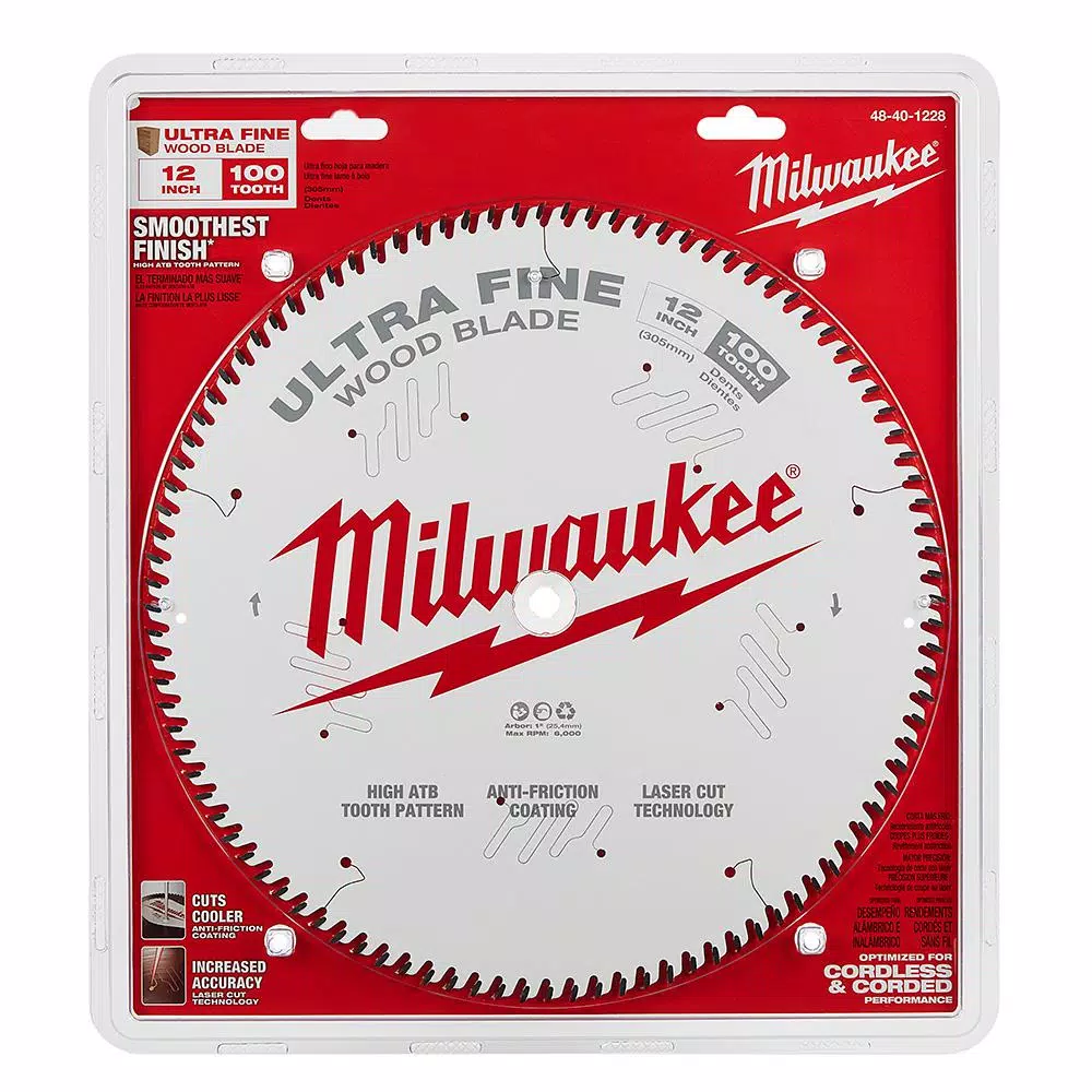 Saw Blades Milwaukee 12 In. X 100-Tooth Ultra Fine Finish Circular Saw Blade - Image 5