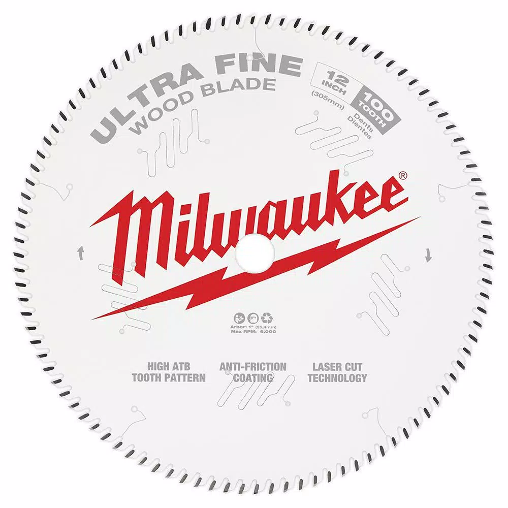 Saw Blades Milwaukee 12 In. X 100-Tooth Ultra Fine Finish Circular Saw Blade - Image 6