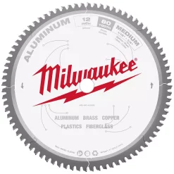 Saw Blades Milwaukee 12 In. X 80 Carbide Teeth Aluminum Cutting Circular Saw Blade