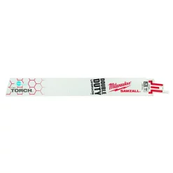 Milwaukee 9 In. 18 Teeth Per In. ICE HARDENED TORCH Metal Cutting SAWZALL Reciprocating Saw Blades (5 Pack)