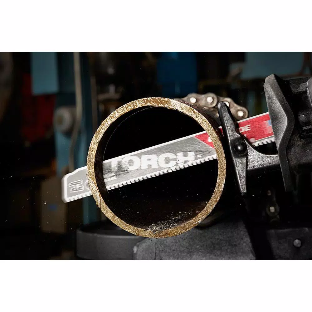 Saw Blades Milwaukee 6 In. 7 TPI TORCH Carbide Teeth Metal Cutting Sawzall Reciprocating Saw Blade (2 Pack) - Image 3