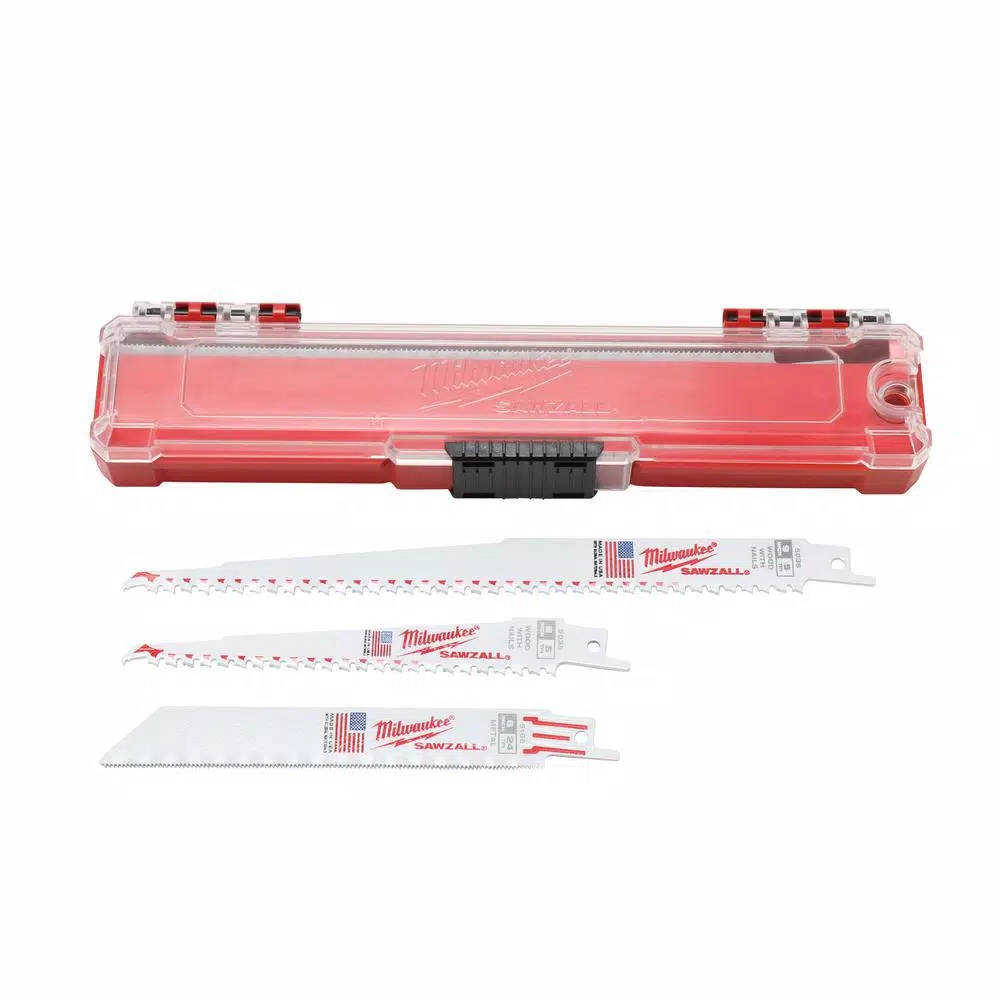 Saw Blades Milwaukee SAWZALL Bi-Metal Wood And Metal Cutting Reciprocating Saw Blade Set (20-Piece) - Image 8