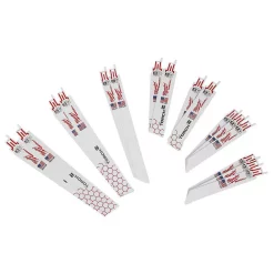 Saw Blades Milwaukee SAWZALL Metal Cutting Bi-Metal Reciprocating Blade Set (16 Piece)