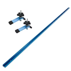 Saw Tracks POWERTEC 48 In. Universal T-Track With 2 Hold-Down Clamps