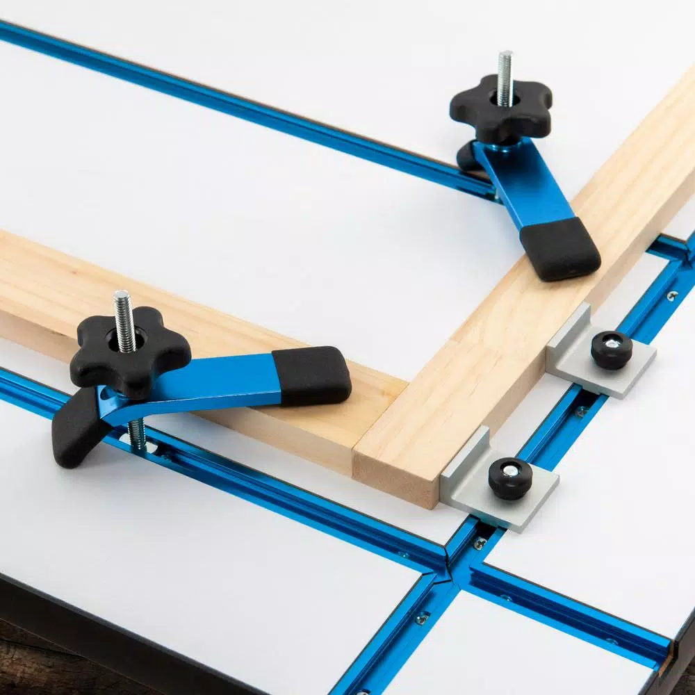 Saw Tracks POWERTEC 28 In. X 40 In. X 1-1/8 In. T-Track Table Top With Built-In T-Tracks Intersections - Image 4