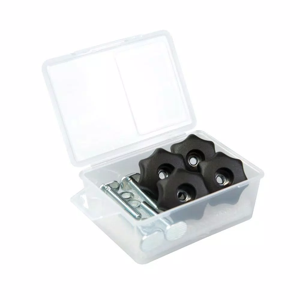 Saw Tracks POWERTEC T-Track Knob Kit With 7 Star 5/16 In.-18 Threaded Knob, Bolts And Washers For Woodworking Jigs And Fixtures (Set Of 4) - Image 2