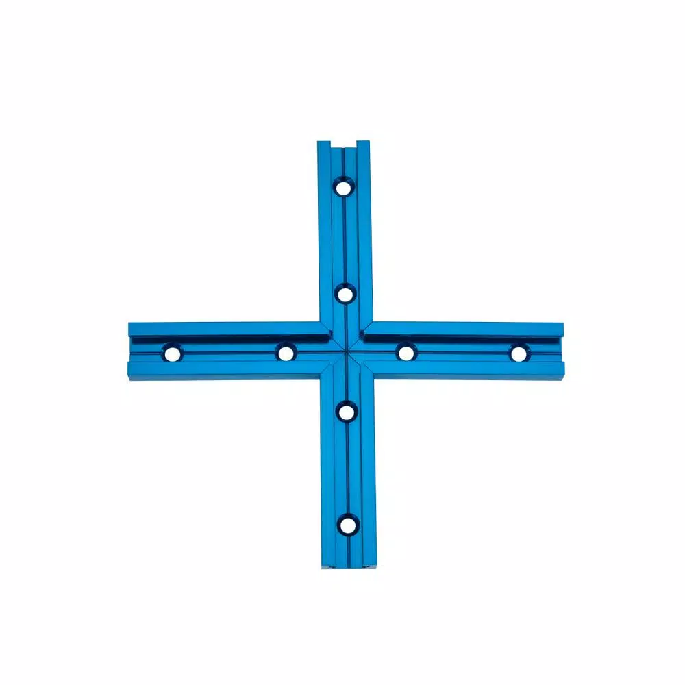 Saw Tracks POWERTEC 36 In. Double-Cut Profile Universal T-Track With Intersection Kit And Wood Screws - Image 3