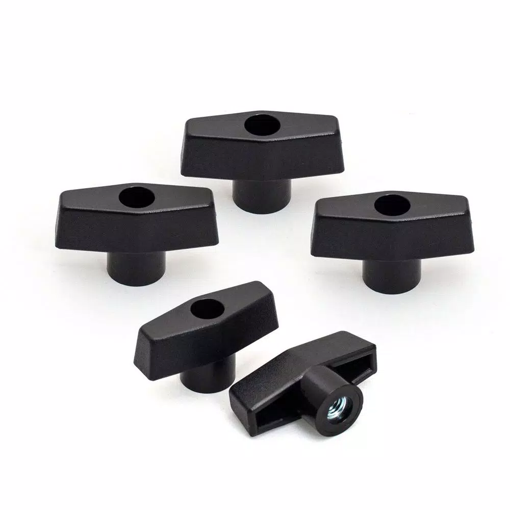Saw Tracks POWERTEC 1/4 In. β 20 Thru Knob (5-Pack)