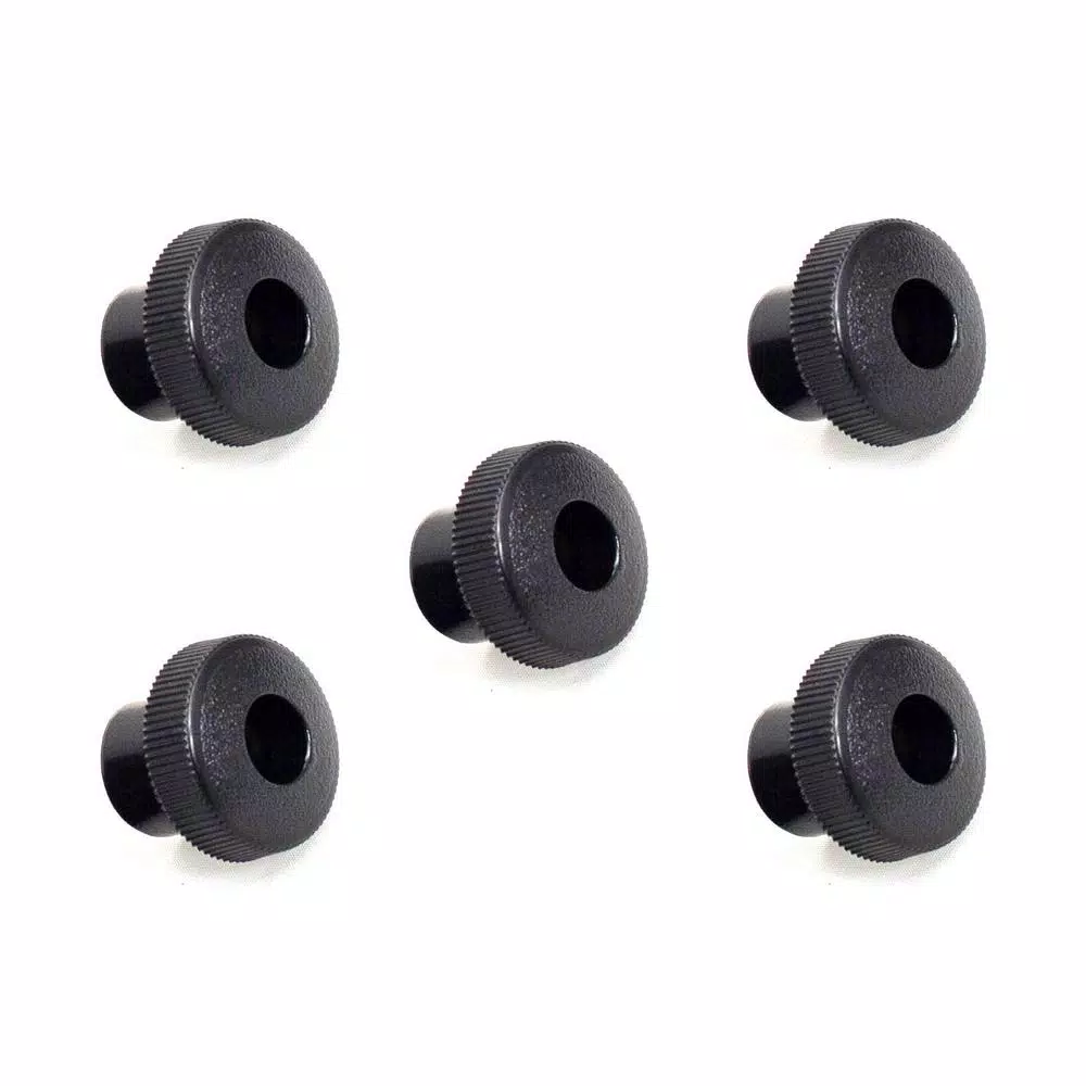 Saw Tracks POWERTEC 1/4 In.-20 Round Thru Knob (5-Pack)