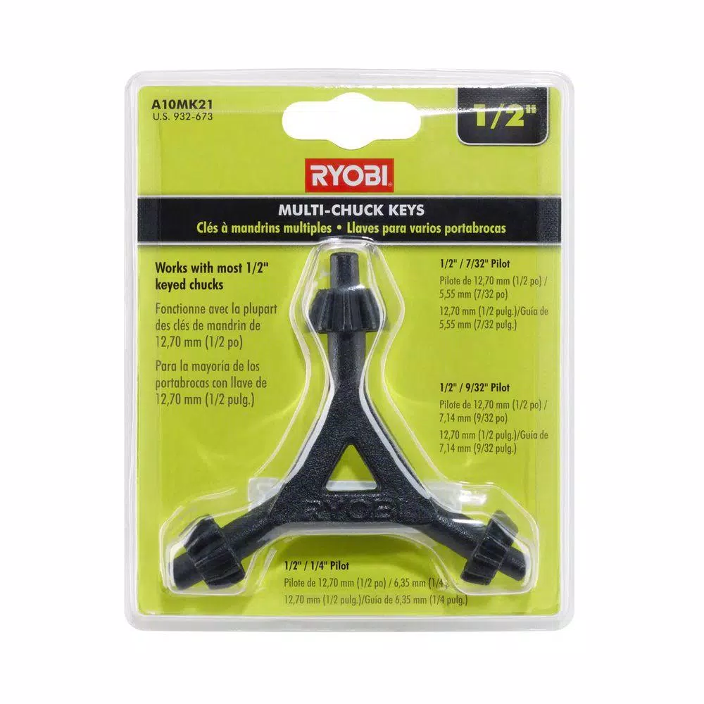 Drill Attachments RYOBI 1/2 In. Multi-Chuck Key