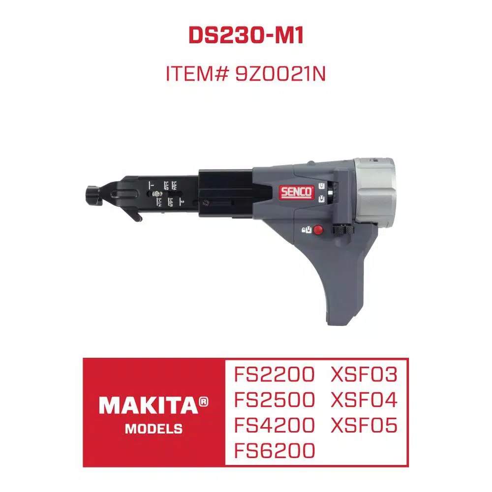 Drill Attachments Senco DS230-M1 2 In. Auto-Feed Screwdriver Attachment For Select Makita Models - Image 5