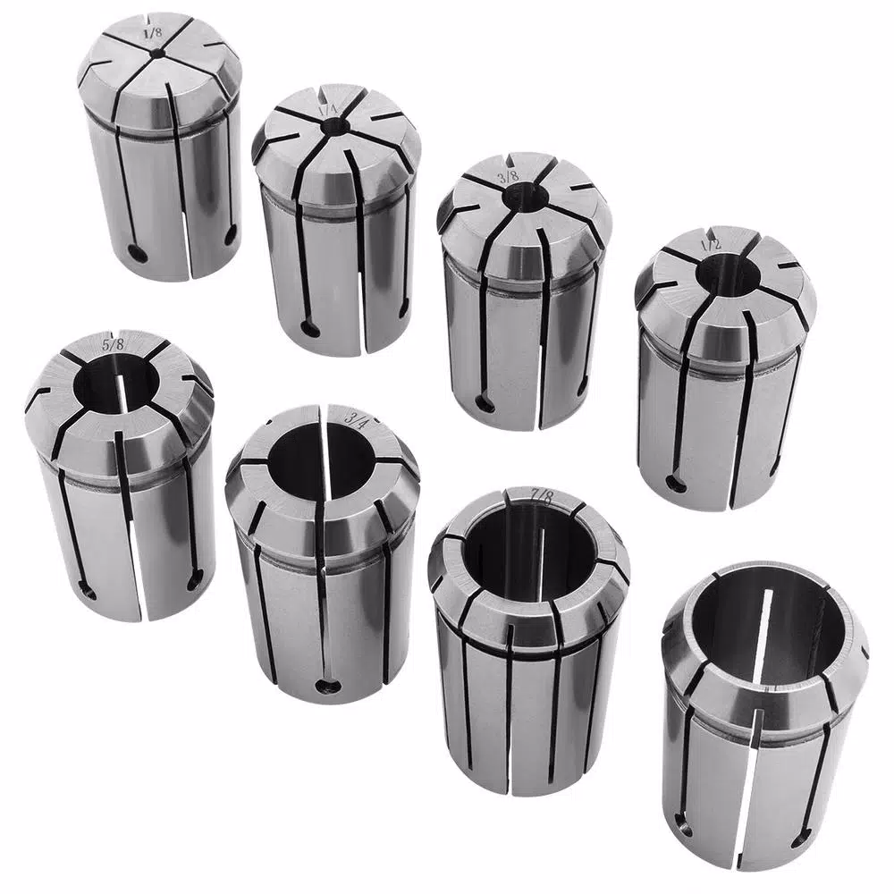 Rotary Tool Accessories Stark 1/8 In. To 1 In. Quick Change Spring Collet Chuck End Mill Holder (8-Piece) - Image 3